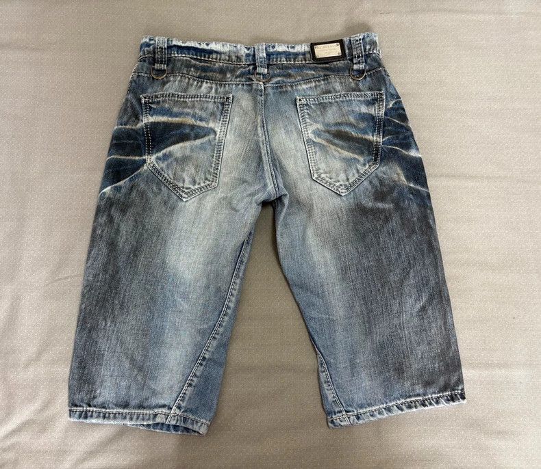 Yohji Yamamoto Vintage Styled Denim Shorts with Unique Wash Size US 34 / EU 50 - 5 Thumbnail