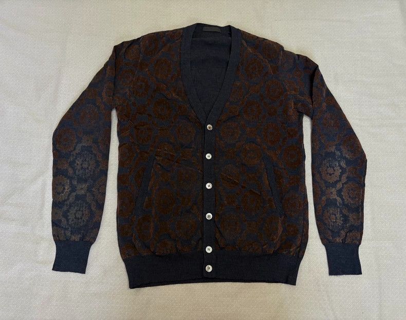 Undercover Vintage Knitted Cardigan with Floral Pattern Size US M / EU 48-50 / 2 - 2 Thumbnail