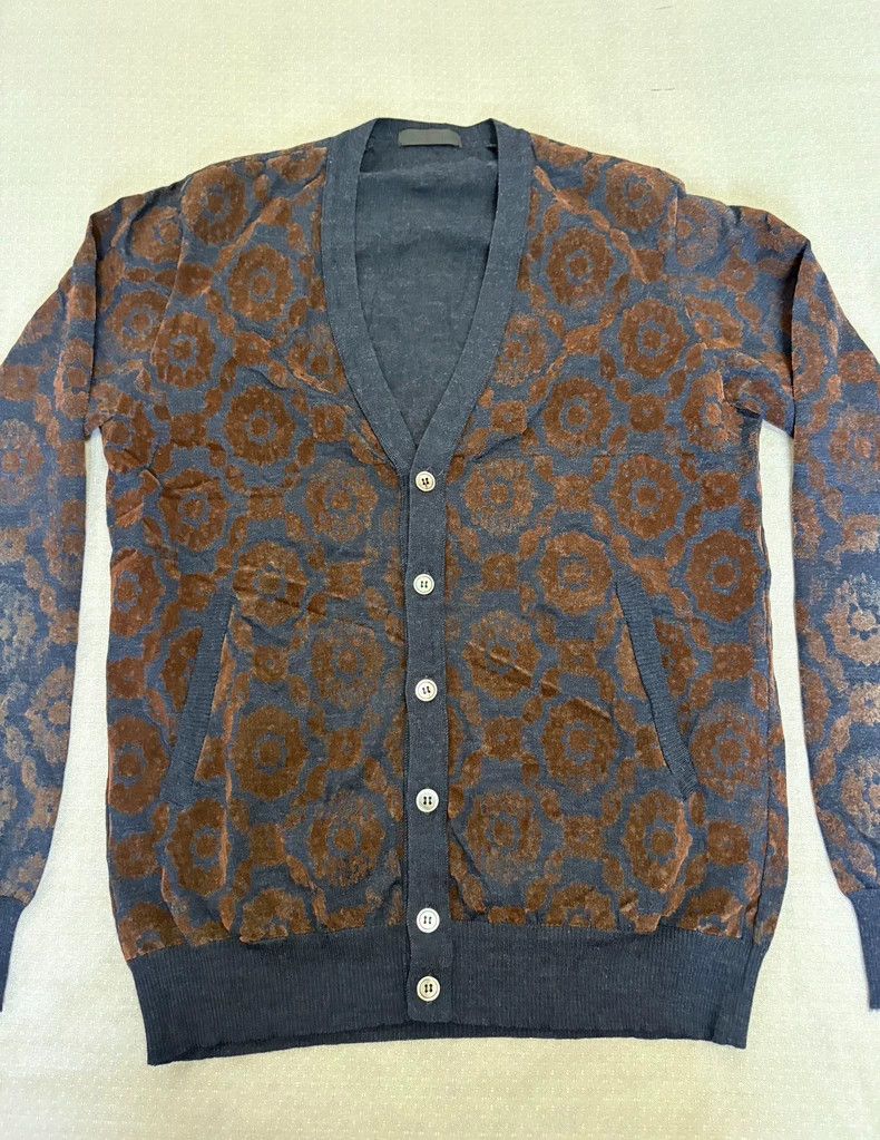 Undercover Vintage Knitted Cardigan with Floral Pattern Size US M / EU 48-50 / 2 - 3 Thumbnail