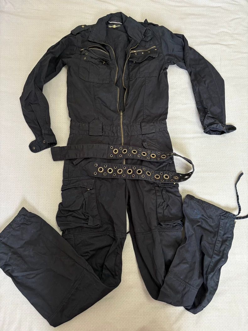 Yohji Yamamoto Vintage Black Work Jumpsuit with Pockets Size US 34 / EU 50 - 8 Thumbnail