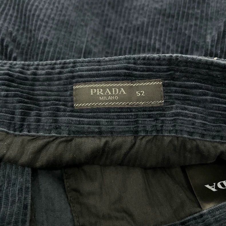 Prada Prada Corduroy Logo Casual Pants Size US 7 / EU 40 - 4 Thumbnail
