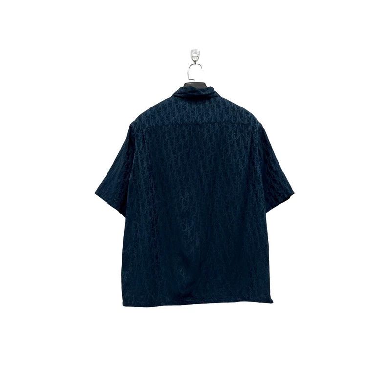 Dior Dior Silk Short Sleeve Shirt Deep Blue Size US XL / EU 56 / 4 - 4 Thumbnail