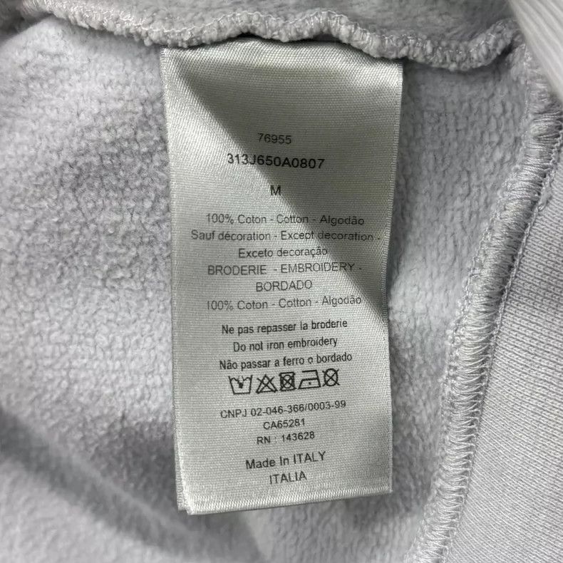 Dior Dior Ice Blue Embroidered Logo Sweatshirt Size US M / EU 48-50 / 2 - 5 Thumbnail