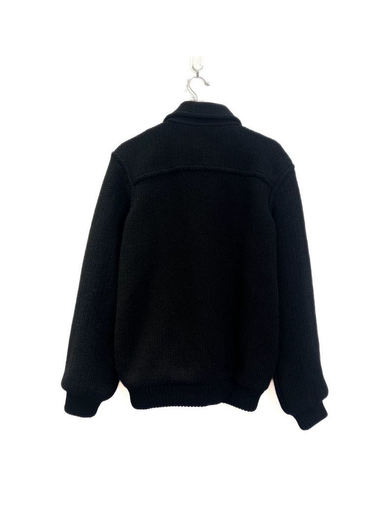 Saint Laurent Paris Saint Laurent Wool Knit Cardigan in Black Size US XL / EU 56 / 4 - 2 Thumbnail