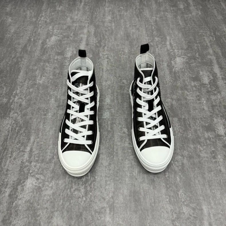 Dior Dior B23 Black High-Top Sneakers Size 41 Size US 9 / EU 42 - 3 Thumbnail