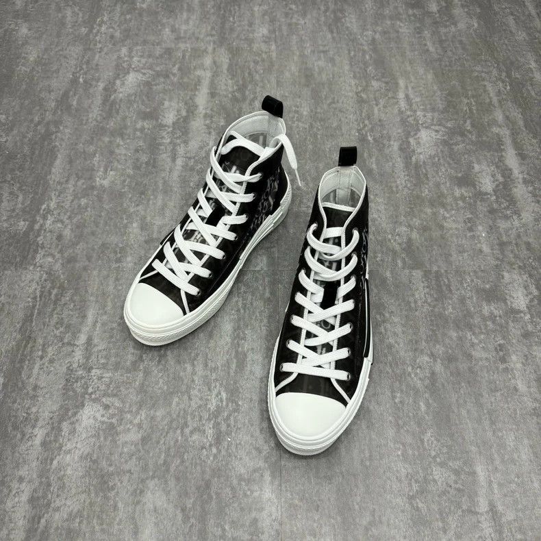 Dior Dior B23 Black High-Top Sneakers Size 41 Size US 9 / EU 42 - 2 Thumbnail
