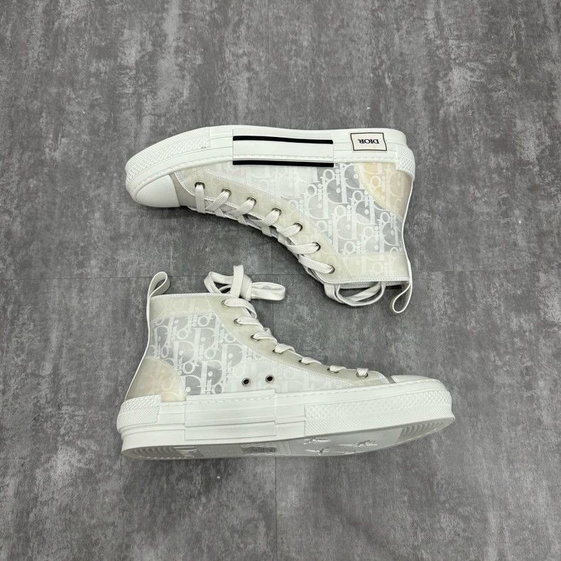 Dior Dior B23 Transparent White High-Top Sneakers Size US 9 / EU 42 - 5 Thumbnail