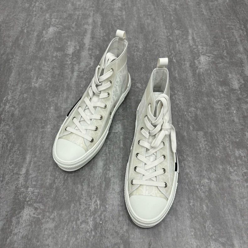 Dior Dior B23 Transparent White High-Top Sneakers Size US 9 / EU 42 - 2 Thumbnail