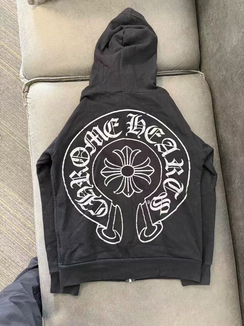 Chrome Hearts Chrome Hearts Black Zip-Up Hoodie Size US M / EU 48-50 / 2 - 2 Thumbnail