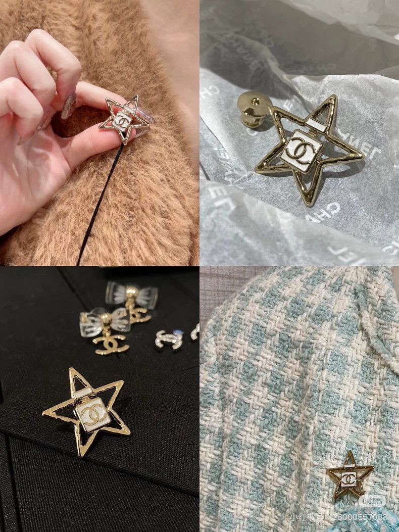 Chanel Chanel Enamel Star Logo Brooch Pin Size ONE SIZE - 8 Thumbnail