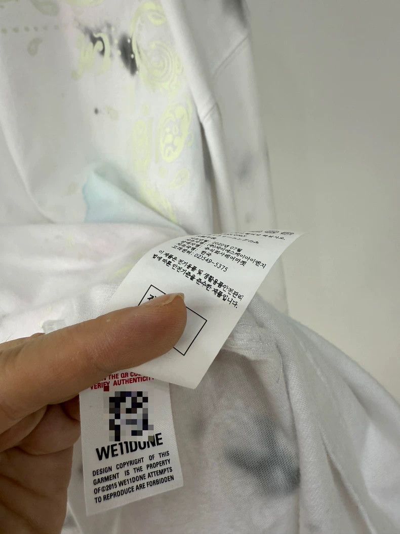 Gallery Dept. WE11DONE Long Sleeve T-Shirt with Paint Splatter Size US S / EU 44-46 / 1 - 7 Thumbnail