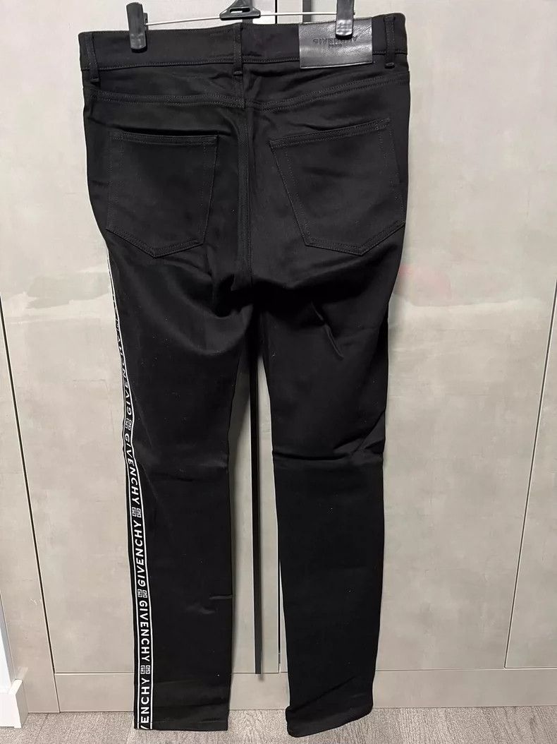 Givenchy Givenchy Men's Logo Stripe Casual Pants Size US 30 / EU 46 - 2 Thumbnail