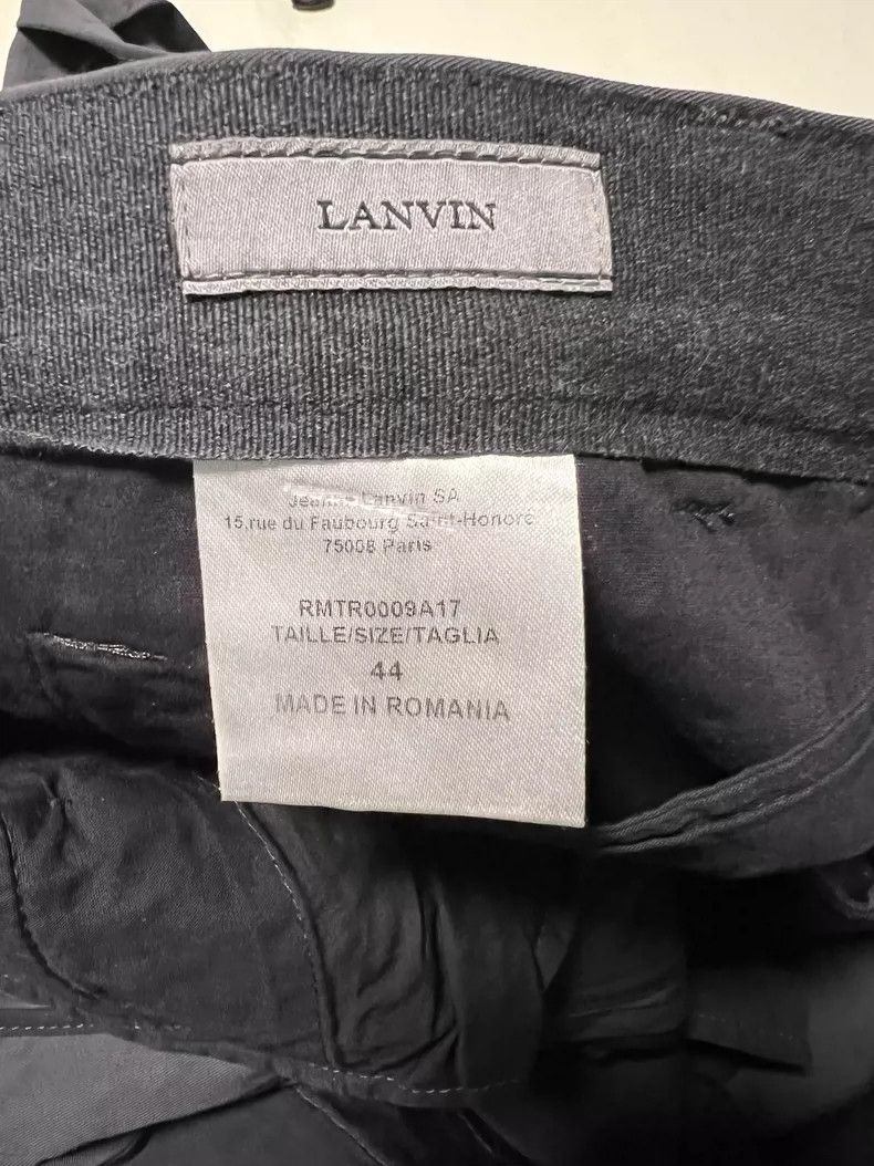 Lanvin Men's Gray Casual Pants Size 44 Size US 44 / EU 60 - 8 Thumbnail