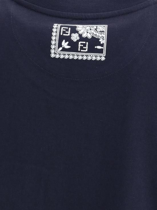 Fendi FENDI Men T-Shirts FY0936AV0P F0QA2 BLUE Size US S / EU 44-46 / 1 - 2 Thumbnail