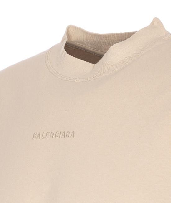 Balenciaga BALENCIAGA Men T-Shirts 764235 TSVO9 9661 Beige Size US L / EU 52-54 / 3 - 3 Thumbnail