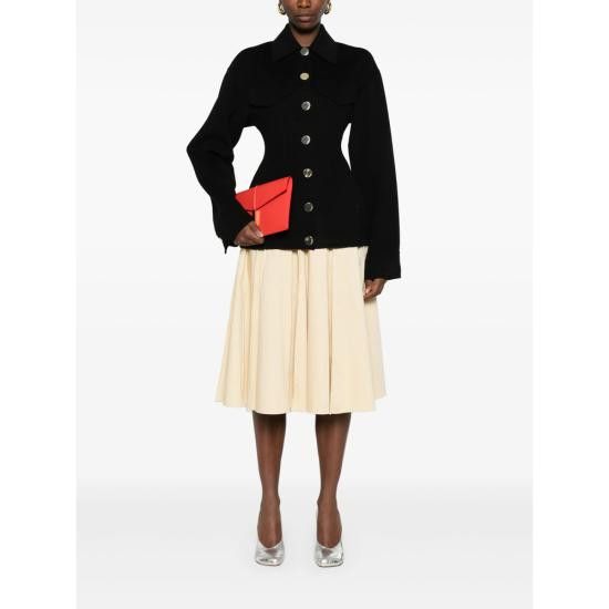 Sportmax SPORTMAX Women Jackets EGEO 747 013 BLACK Size M / US 6-8 / IT 42-44 - 5 Thumbnail