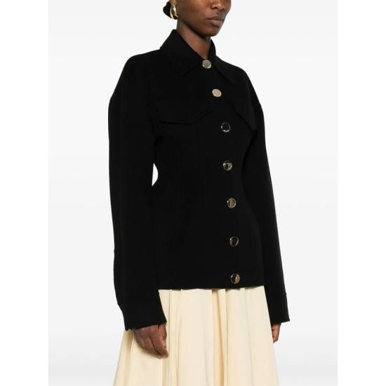 Sportmax SPORTMAX Women Jackets EGEO 747 013 BLACK Size M / US 6-8 / IT 42-44 - 4 Thumbnail