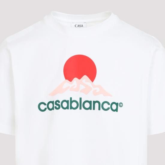 Casablanca CASABLANCA Men T-Shirts MPF25 JTS 001 03 CASABLANCA MONTAGNE White Size US L / EU 52-54 / 3 - 5 Thumbnail