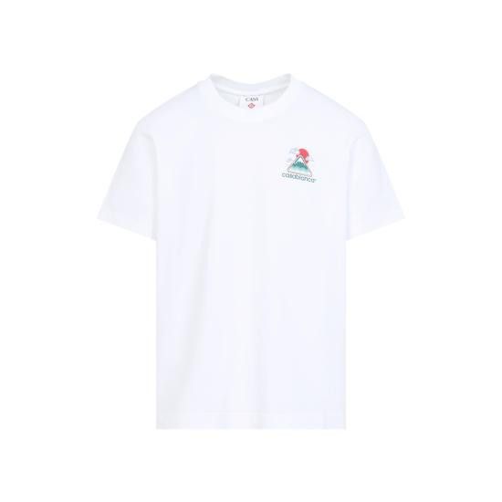 Casablanca CASABLANCA Men T-Shirts MPF25 JTS 001 04 MONTAGNE ONDULEE White Size US M / EU 48-50 / 2 - 2 Thumbnail