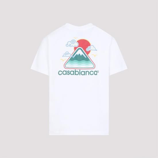 Casablanca CASABLANCA Men T-Shirts MPF25 JTS 001 04 MONTAGNE ONDULEE White Size US M / EU 48-50 / 2 - 4 Thumbnail