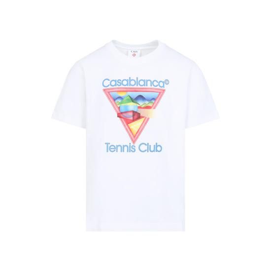 Casablanca CASABLANCA Men T-Shirts MPF25 JTS 001 01 TENNIS CLUB ICON White Size US XL / EU 56 / 4 - 2 Thumbnail