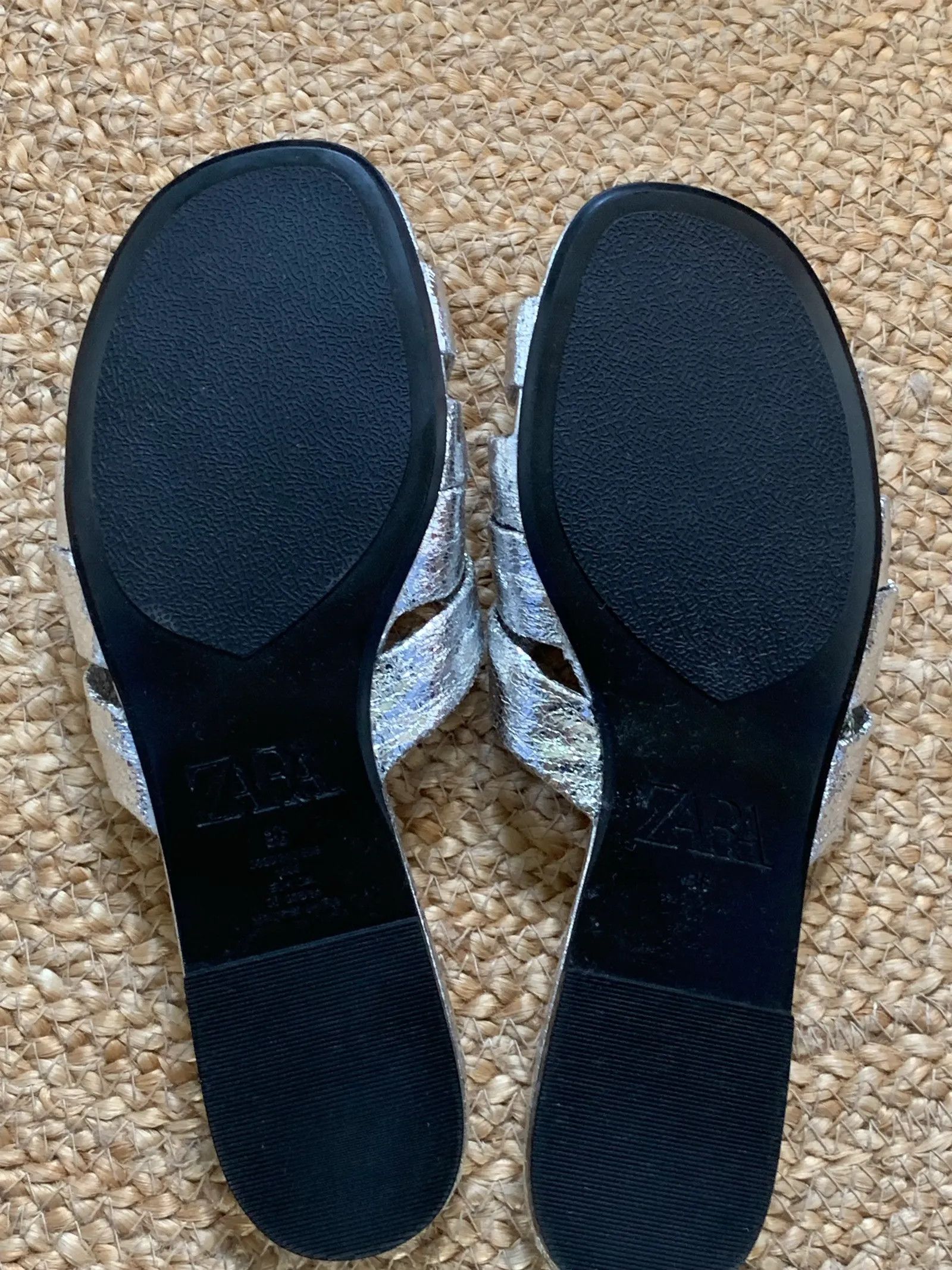Zara Zara Zara sandaler metalic Sandals Size US 6 / IT 36 - 3 Thumbnail