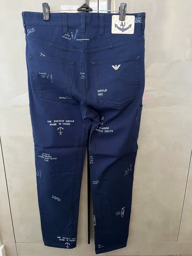 Emporio Armani Armani Navy Blue Denim Jeans for Men Size US 29 - 2 Thumbnail