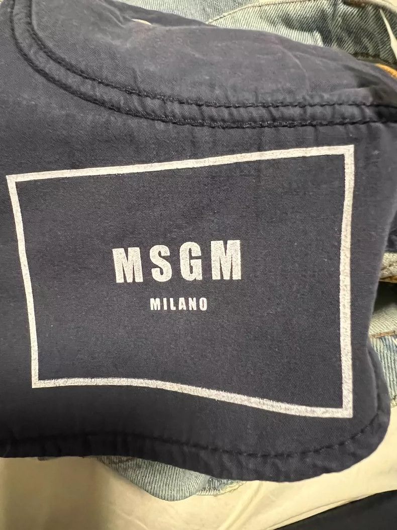 MSGM Men's Casual Distressed Denim Shorts Size US 38 / EU 54 - 8 Thumbnail