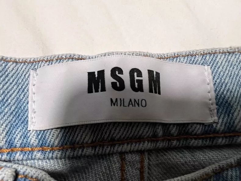 MSGM Men's Casual Distressed Denim Shorts Size US 38 / EU 54 - 6 Thumbnail