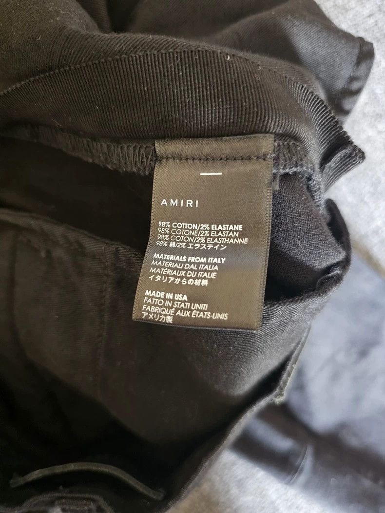 Amiri Amiri Black Jeans with Red Stripes Size US 31 - 7 Thumbnail