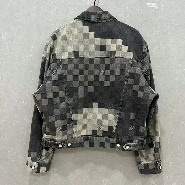 Louis Vuitton Louis Vuitton Checkerboard Denim Jacket Size US XXL / EU 58 / 5 - 2 Thumbnail
