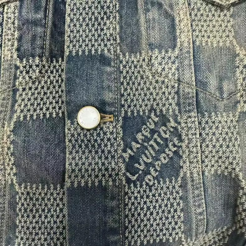 Louis Vuitton Louis Vuitton Checkered Denim Jacket Size US L / EU 52-54 / 3 - 3 Thumbnail