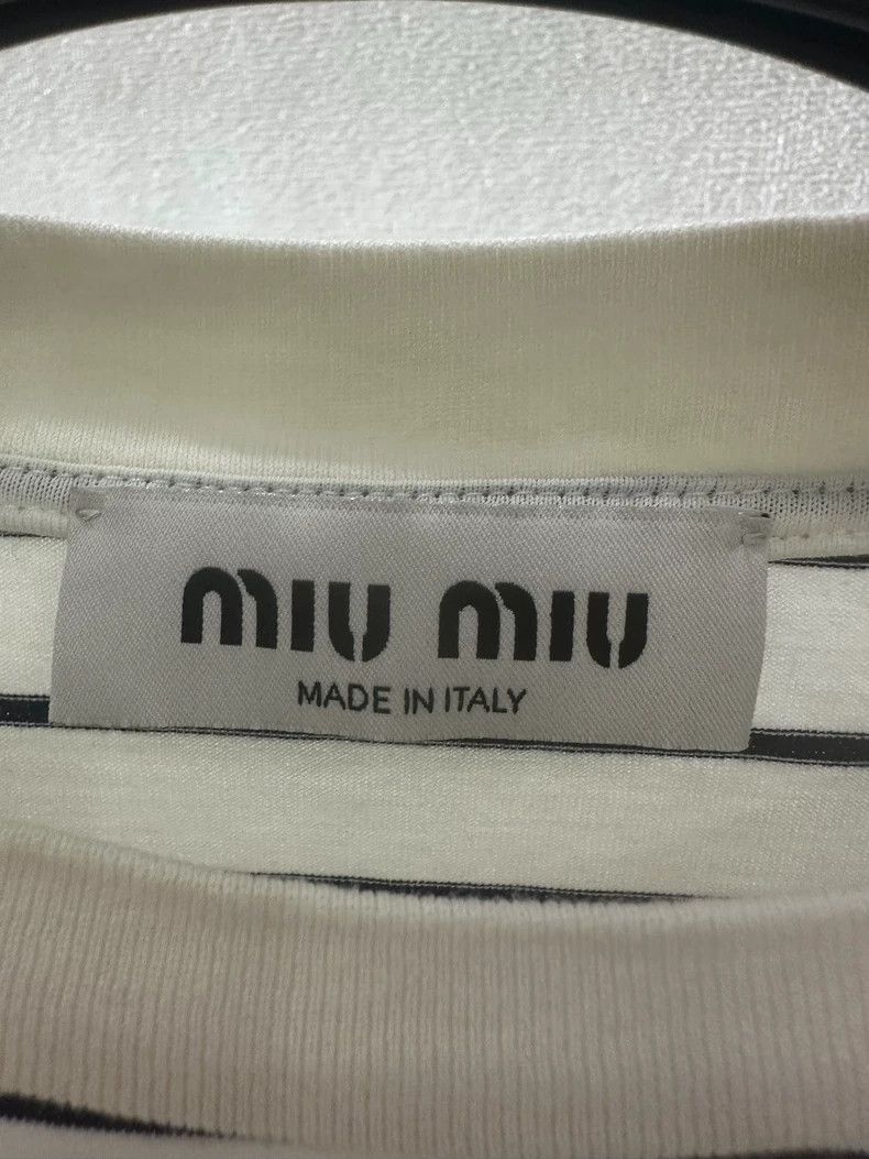 Miu Miu MiuMiu Striped Long Sleeve Top Size US XS / EU 42 / 0 - 3 Thumbnail