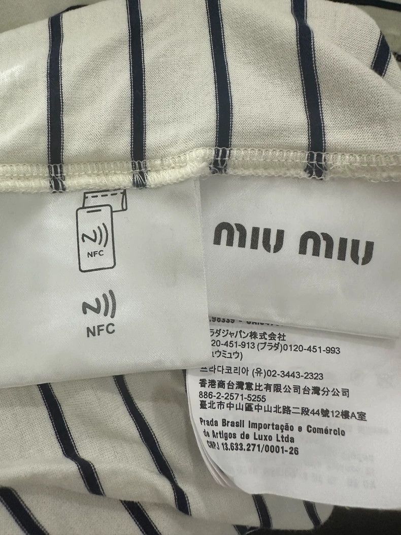 Miu Miu MiuMiu Striped Long Sleeve Top Size US XS / EU 42 / 0 - 4 Thumbnail