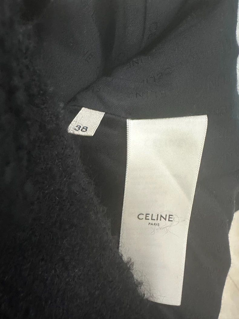 Celine Celine Gold Button Black Woven Jacket Size US M / EU 48-50 / 2 - 3 Thumbnail