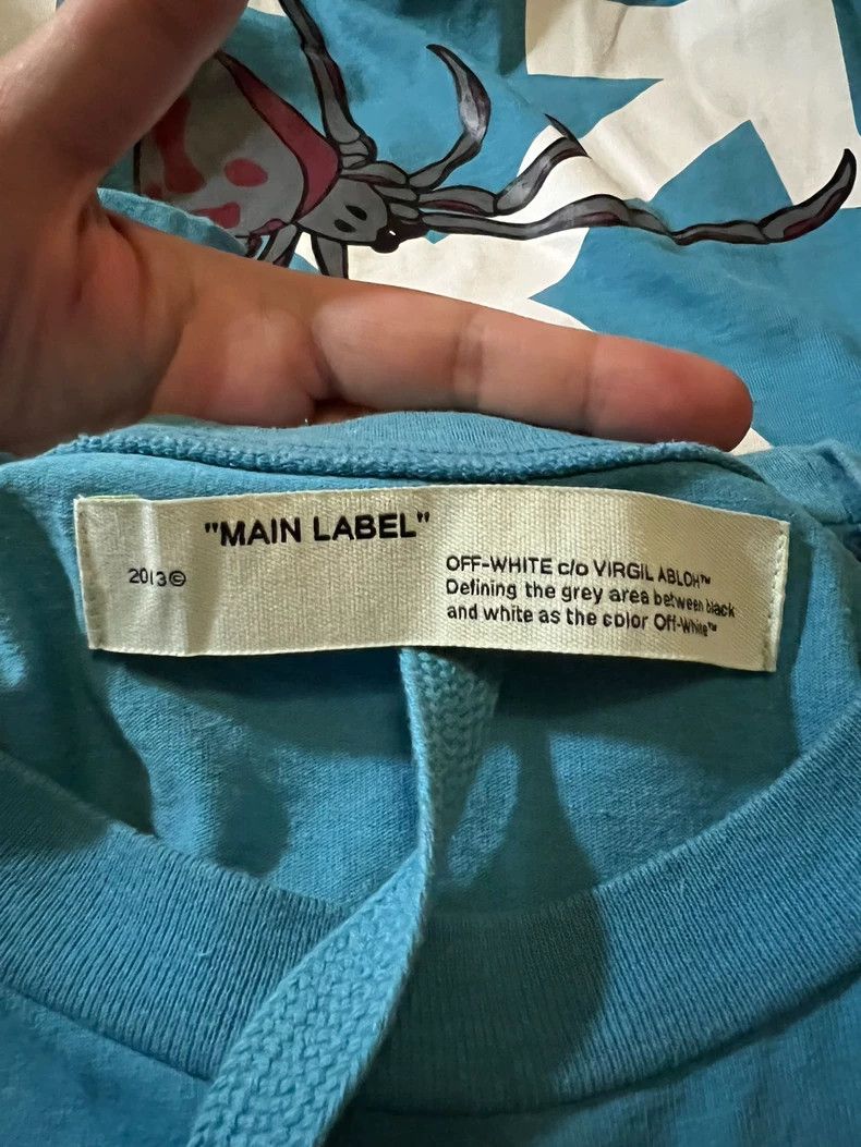 Off-White Offwhite Rare Spider Warning Short Sleeve T-Shirt Size US S / EU 44-46 / 1 - 6 Thumbnail