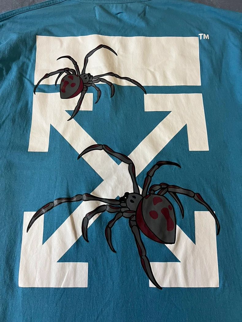 Off-White Offwhite Rare Spider Warning Short Sleeve T-Shirt Size US S / EU 44-46 / 1 - 5 Thumbnail