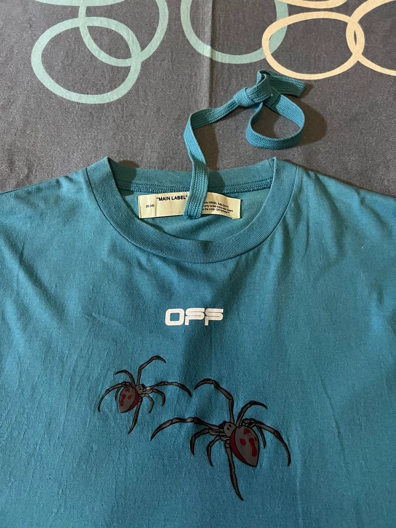 Off-White Offwhite Rare Spider Warning Short Sleeve T-Shirt Size US S / EU 44-46 / 1 - 2 Thumbnail