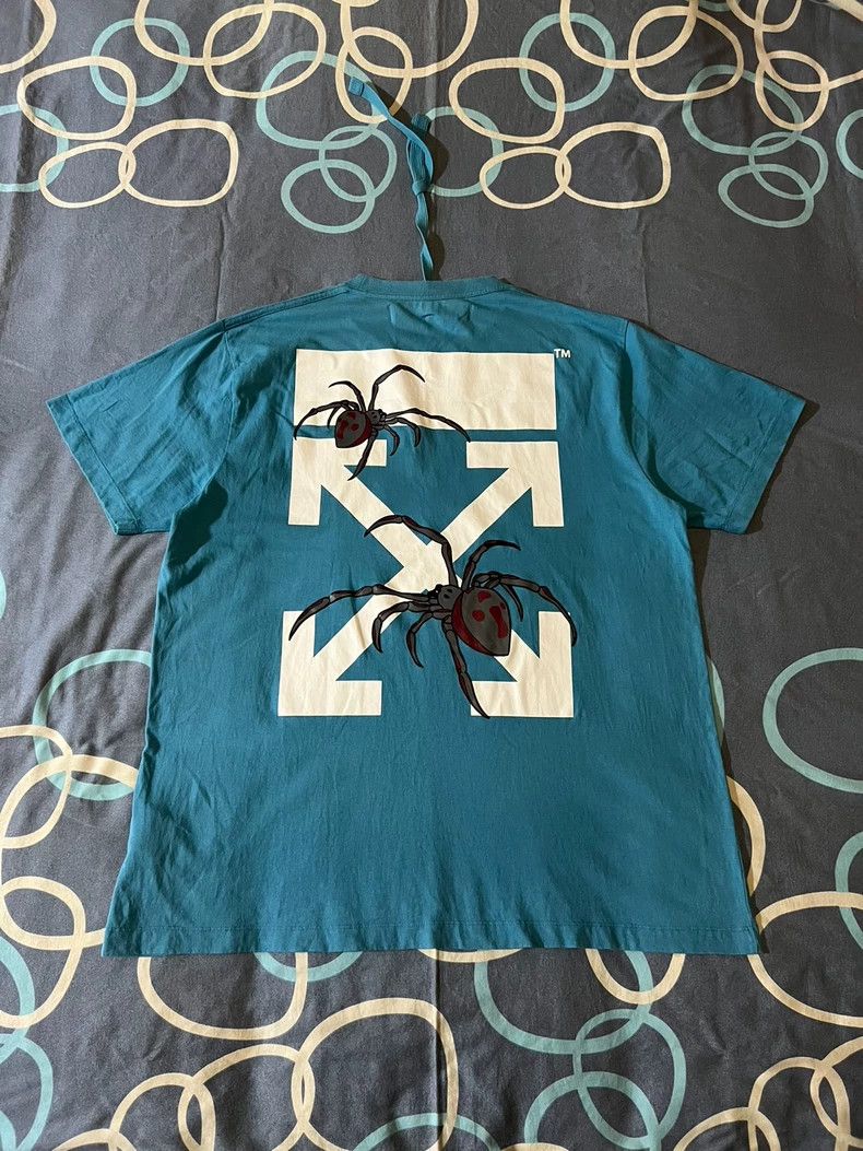 Off-White Offwhite Rare Spider Warning Short Sleeve T-Shirt Size US S / EU 44-46 / 1 - 4 Thumbnail