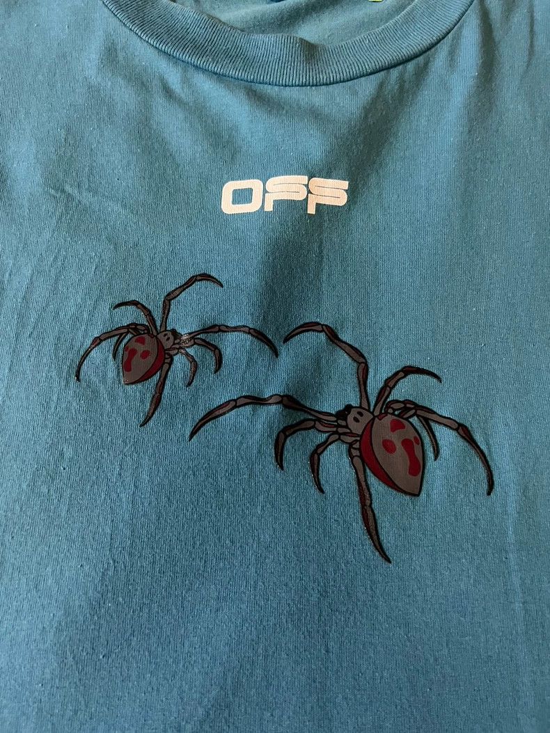 Off-White Offwhite Rare Spider Warning Short Sleeve T-Shirt Size US S / EU 44-46 / 1 - 3 Thumbnail