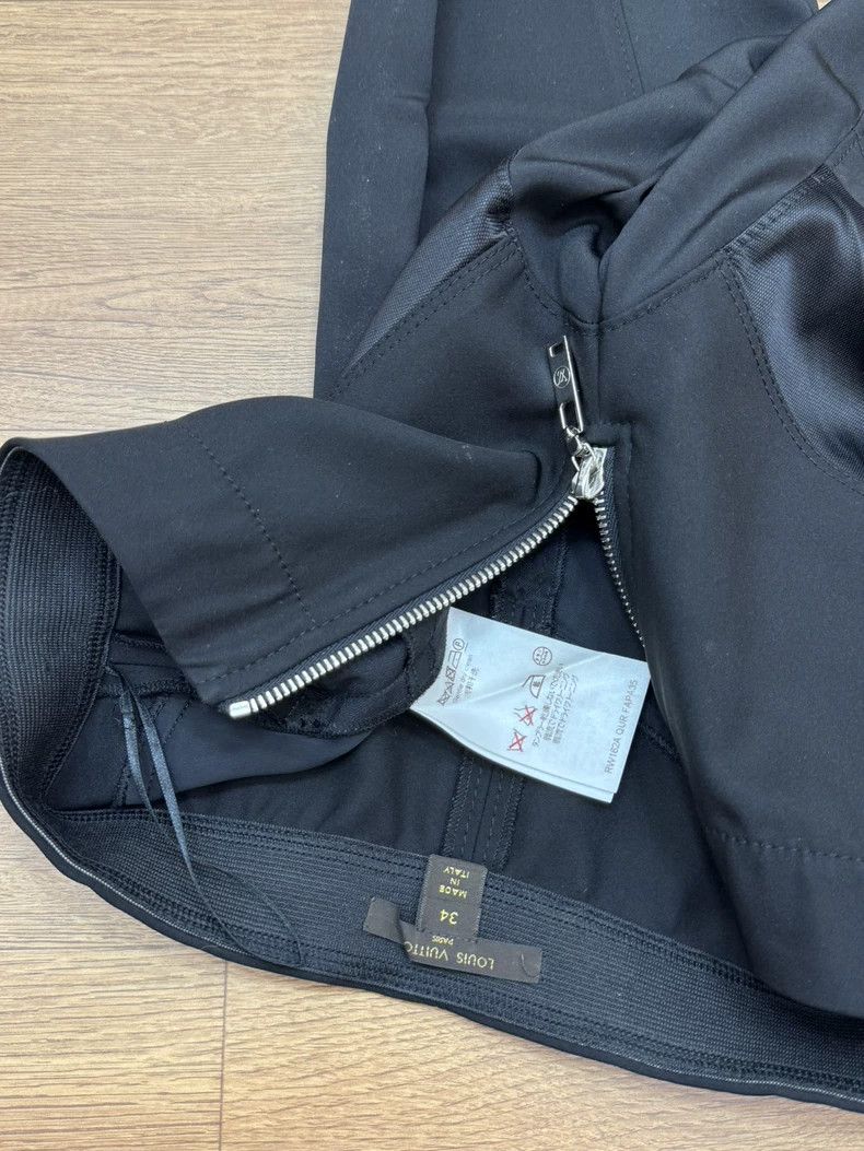 Louis Vuitton Louis Vuitton Black Motorcycle Pants with Zippers Size US 34 / EU 50 - 4 Thumbnail