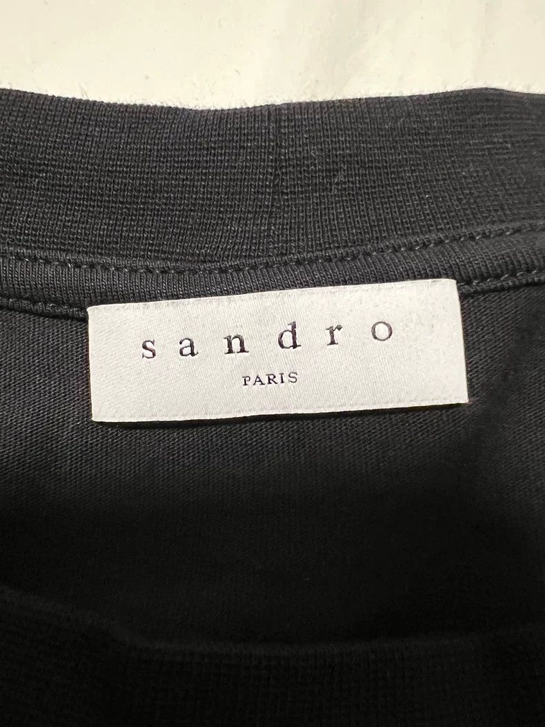 Sandro Black Casual Short Sleeve T-Shirt for Men Size US M / EU 48-50 / 2 - 3 Thumbnail