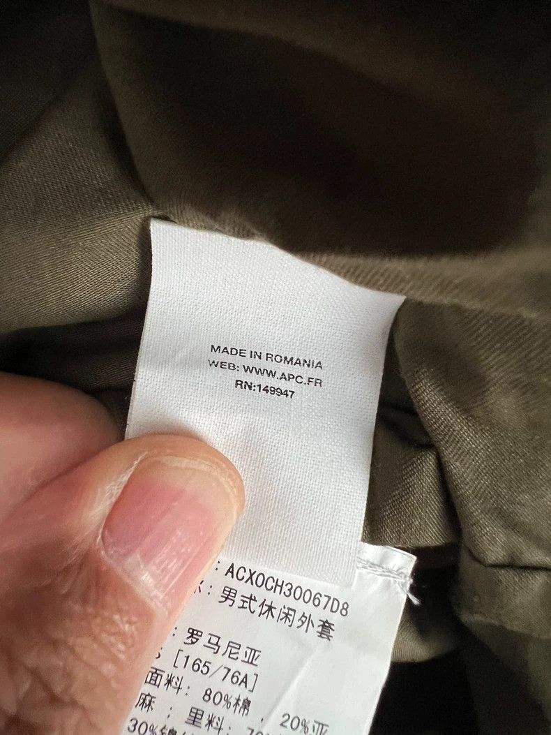 A.P.C. APC Olive Green Windbreaker Coat Size S Size US S / EU 44-46 / 1 - 7 Thumbnail