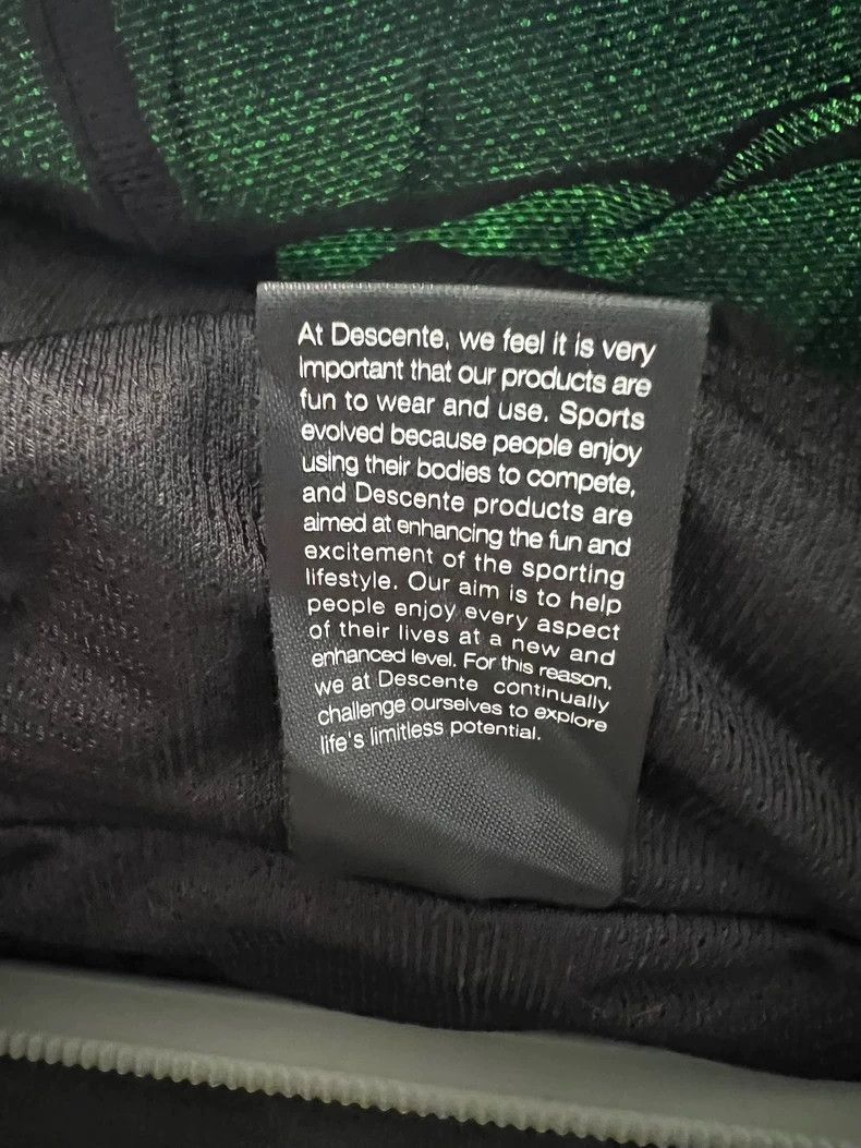 Moncler Descente Green Fleece Jacket with Black Details Size US L / EU 52-54 / 3 - 4 Thumbnail