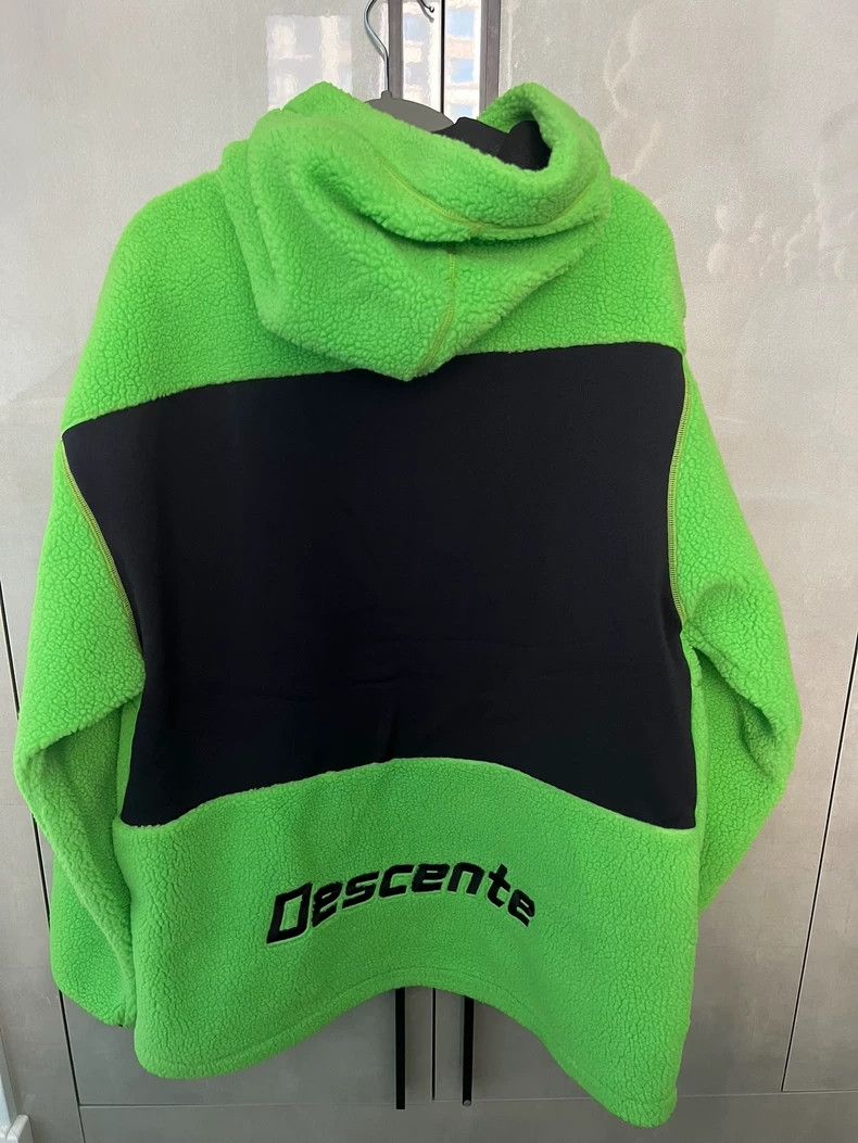 Moncler Descente Green Fleece Jacket with Black Details Size US L / EU 52-54 / 3 - 2 Thumbnail