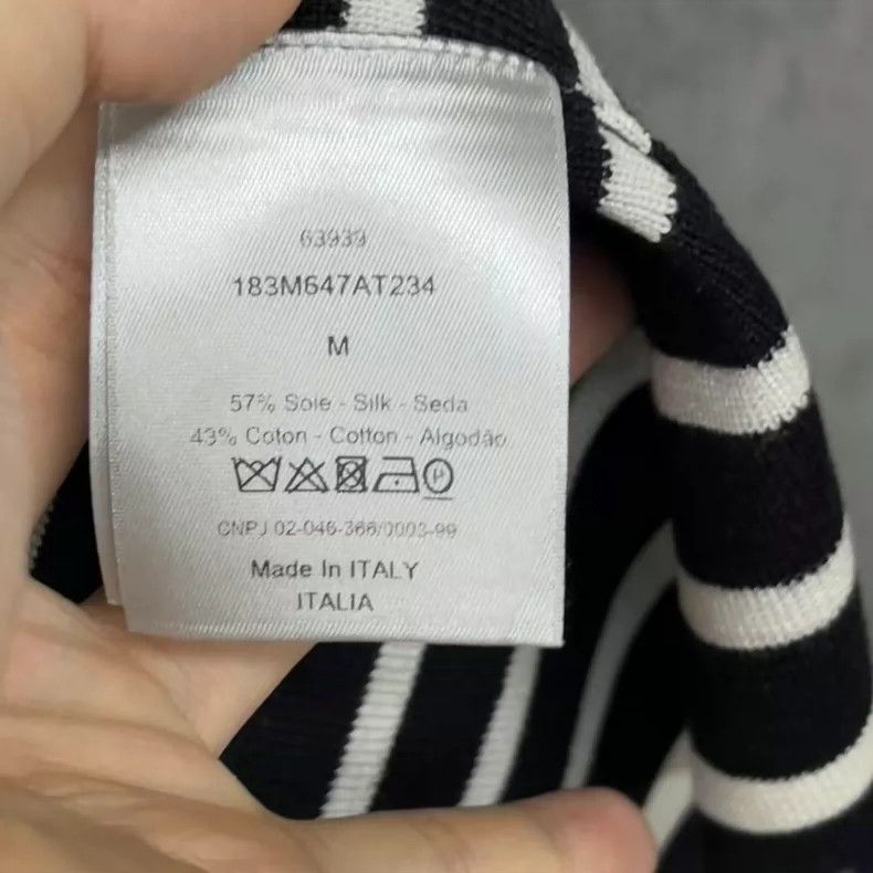 Dior Dior Striped Logo Short Sleeve Shirt Size US M / EU 48-50 / 2 - 4 Thumbnail