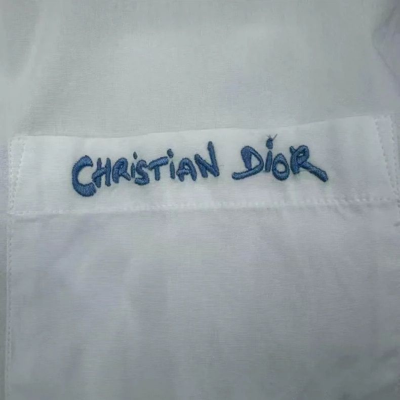 Dior Dior Embroidered Pocket Long Sleeve Shirt Size US L / EU 52-54 / 3 - 4 Thumbnail