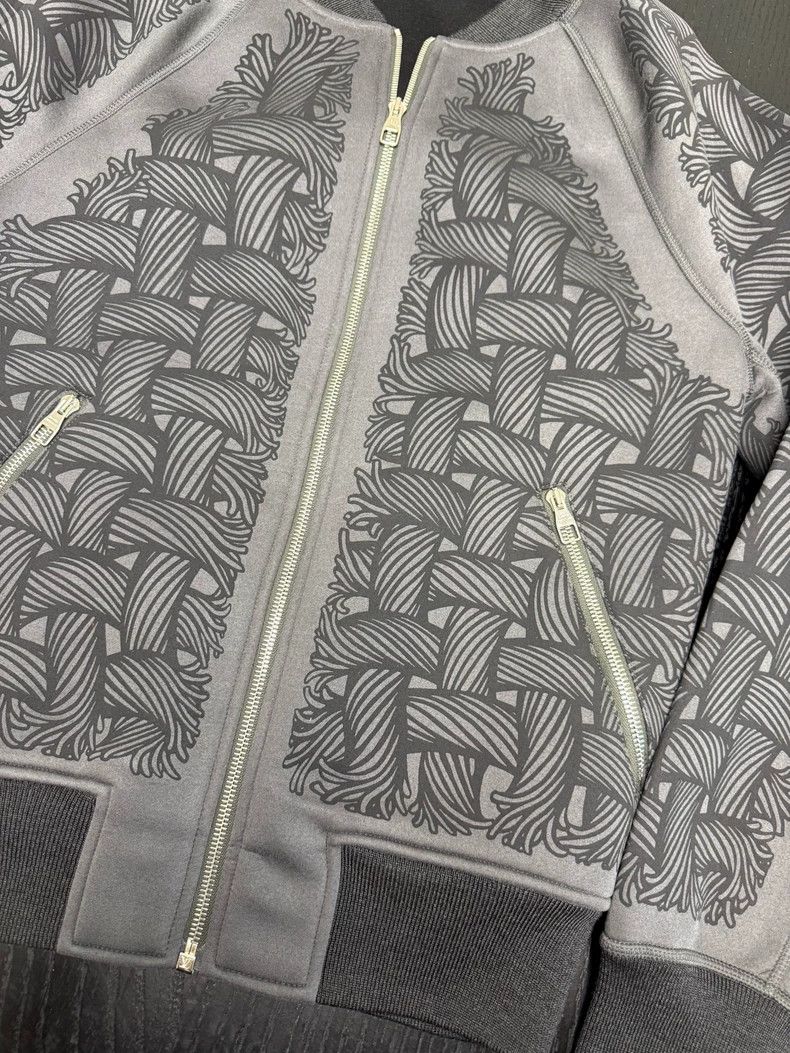 Louis Vuitton Louis Vuitton Black Rope Pattern Bomber Jacket Size US S / EU 44-46 / 1 - 5 Thumbnail