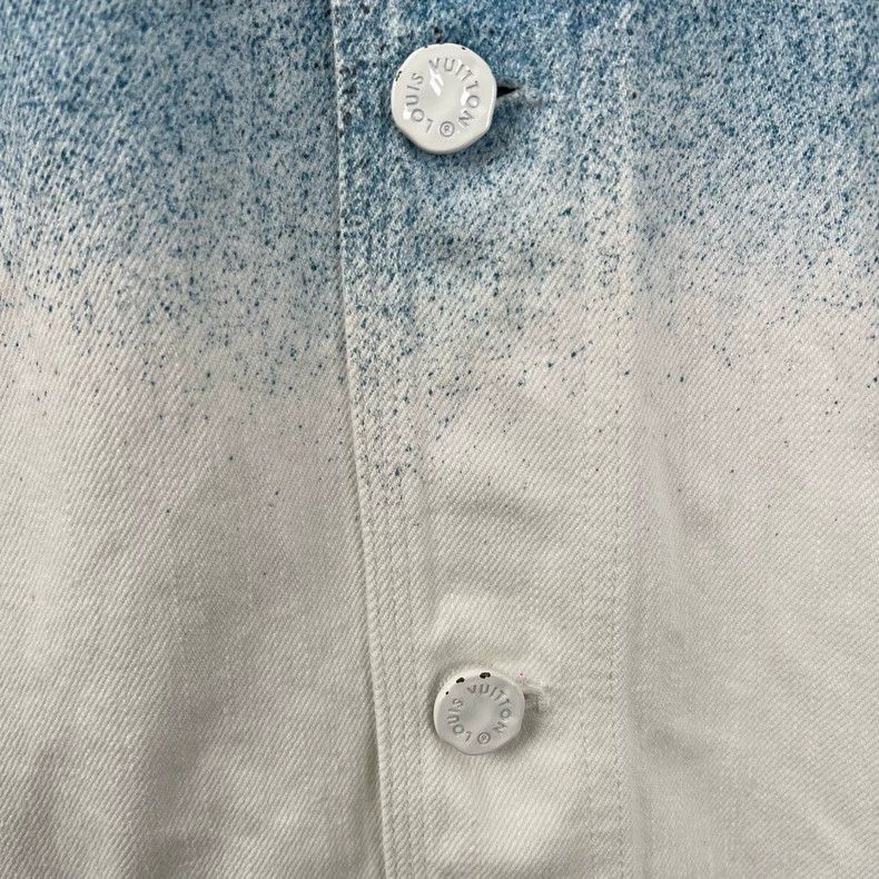 Louis Vuitton Louis Vuitton Blue White Gradient Denim Jacket Size US S / EU 44-46 / 1 - 7 Thumbnail