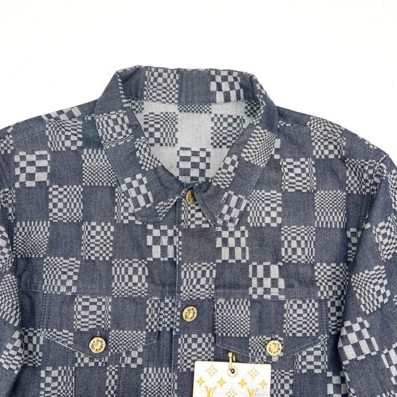 Louis Vuitton Louis Vuitton Long Sleeve Denim Jacket Size US L / EU 52-54 / 3 - 3 Thumbnail
